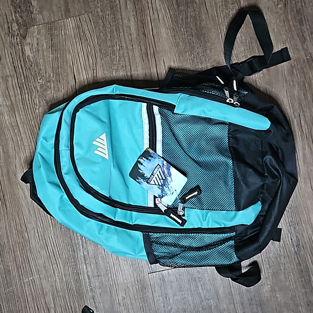 Summit Ridge, turquoise, backpack, back to school, college, reflective,